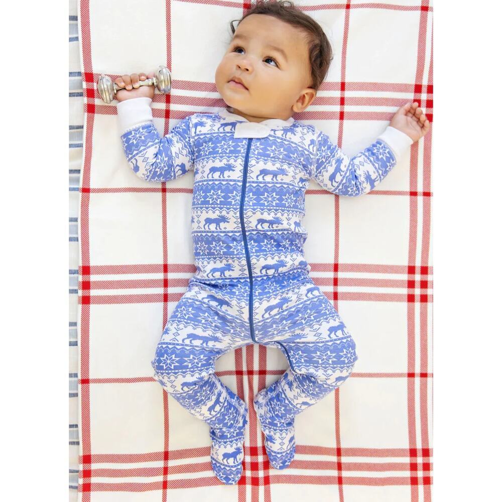 The Beaufort Bonnet Company Knox's Night Night Sleeper Frosty Fair Isle 12-18M - Picture 2 of 10